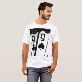 非常に熱い小型の女王の熱い女性トランプのポーカーの芸術 Tシャツ (正面フル)