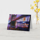 非常に熱い橋 カード (黄色い花)