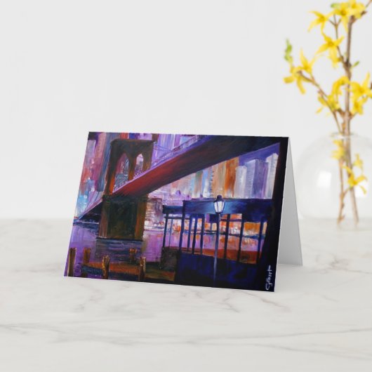 非常に熱い橋 カード (黄色い花)