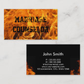 非常に熱い火の結婚相談の名刺 名刺 (正面/裏面)