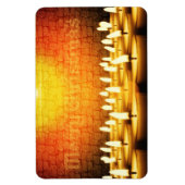 非常に熱い蝋燭-メリークリスマス マグネット (縦)