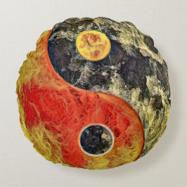 非常に熱い陰陽の職人 ラウンドクッション