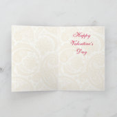 非常に特別なヴィンテージのバレンタインカード シーズンカード (内部)