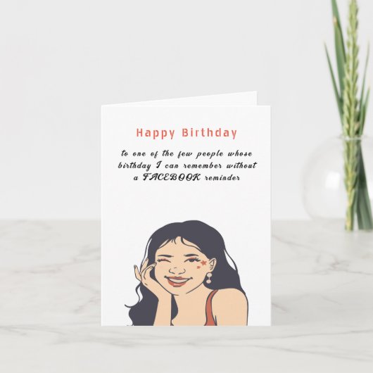 非常に特別な人へのハッピーバースデーの挨拶 シーズンカード (正面)