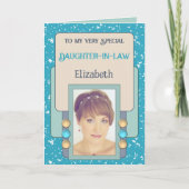 非常に特別な娘の法写真名ターコイズ カード (正面)