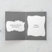 非常に特別な孫フォトグレーの誕生日 カード (内部)