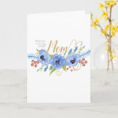 非常に特別な母の花へのハッピーバースデー カード (黄色い花)