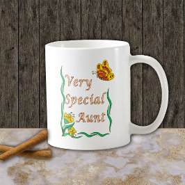 非常に特別な蝶の叔母 コーヒーマグカップ