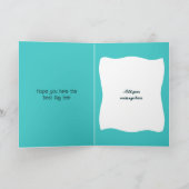 非常に特殊なグランドドハッピーバースデーターコイズ カード (内部)