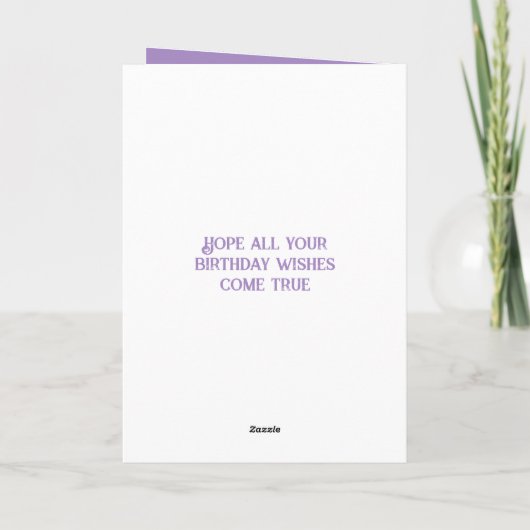 非常に特殊な姉妹の写真名パープルを追加 カード (裏面)