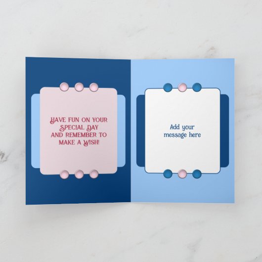 非常に特殊な娘の写真名を青に追加 カード (内部)