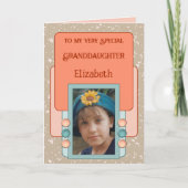 非常に特殊な孫娘を追加する写真名brown カード (正面)