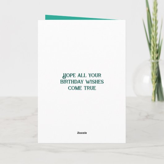 非常に特殊な孫娘を追加する写真名green カード (裏面)