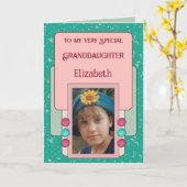 非常に特殊な孫娘を追加する写真名green カード (黄色い花)