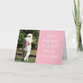 **非常に特殊な小さな女の子**へのハッピーバースデー カード (正面)