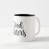 非常に特殊な**ソウルシスターズ** 2トーンのコーヒー ツートーンマグカップ (正面右)