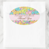 非常に甘いカラフルキャンディ甘い16お気に入りシール 楕円形シール (バッグ)