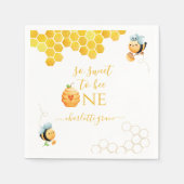 非常に甘いワンビー誕生日 スタンダードカクテルナプキン (正面)