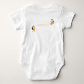 非常に甘いワンビー誕生日 ベビーボディスーツ (裏面)