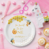 非常に甘いワンビー誕生日 ペーパープレート (パーティー)