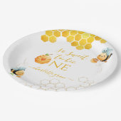 非常に甘いワンビー誕生日 ペーパープレート (アングル)