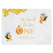 非常に甘いワンビー誕生日 ラージペーパーバッグ (裏面)