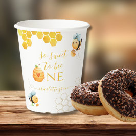 非常に甘いワンビー誕生日 紙コップ