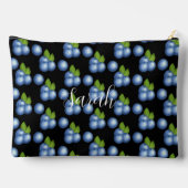 非常に甘い夏のブルーベリー アクセサリーポーチ (裏面)