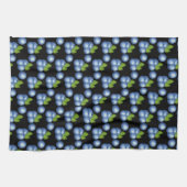 非常に甘い夏のブルーベリー キッチンタオル (横)