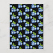 非常に甘い夏のブルーベリー ポストカード (正面)