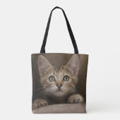 非常に甘い虎猫の子ネコ トートバッグ (裏面)