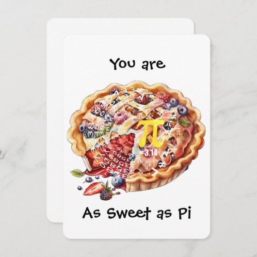 非常に甘い 招待状 (正面/裏面)