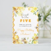 非常に甘いbee kidsハッピーバースデー カード (スタンド正面)