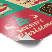 非常に男らしいクリスマスの口ひげの襟 フォトプリント            (角)