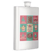 非常に男らしいクリスマスの口ひげの襟 フラスク (右)