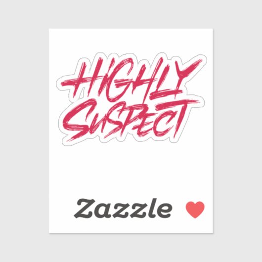 非常に疑わしい。赤文字 シール (シート)