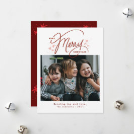 非常に白メリーいモダンクリスマス シーズンカード