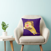 非常に空腹かわいい漫画のライオンの枕 クッション (椅子)