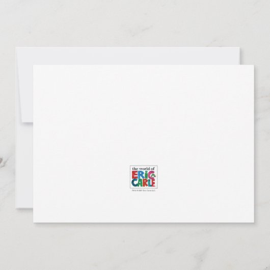 非常に空腹なキャタピラーベビーシャワー招待状 招待状 (裏面)