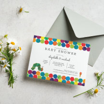 非常に空腹なキャタピラーベビーシャワー招待状