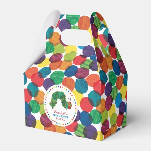 非常に空腹のキャタピラの赤ちゃんシャワー フェイバーボックス (正面サイド)