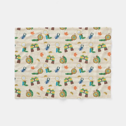 非常に空腹のキャタピラ野生動物の専門家パター フリースブランケット (正面(横))