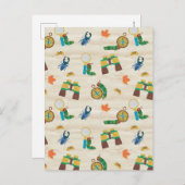 非常に空腹のキャタピラ野生動物の専門家パター ポストカード (正面/裏面)