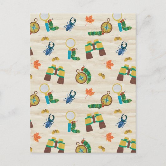 非常に空腹のキャタピラ野生動物の専門家パター ポストカード (正面)