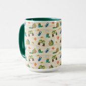 非常に空腹のキャタピラ野生動物の専門家パター マグカップ (正面左)