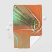 非常に粗いオレンジ色のデジタルテクスチャ、灰色の熟成 ゴルフタオル (インサイチュ)