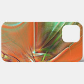 非常に粗いオレンジ色のデジタルテクスチャ、灰色の熟成 Case-Mate iPhoneケース (裏面 (横))