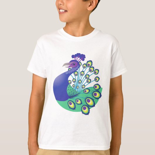 非常に素晴しい孔雀 Tシャツ (正面)