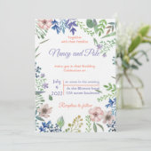 非常に素晴らしいカラフル招待 招待状 (スタンド正面)