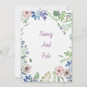 非常に素晴らしいカラフル招待 招待状 (裏面)